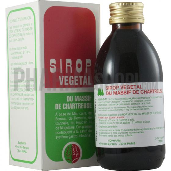 Sirop végétal du massif de la Chartreuse - flacon de 200 ml
