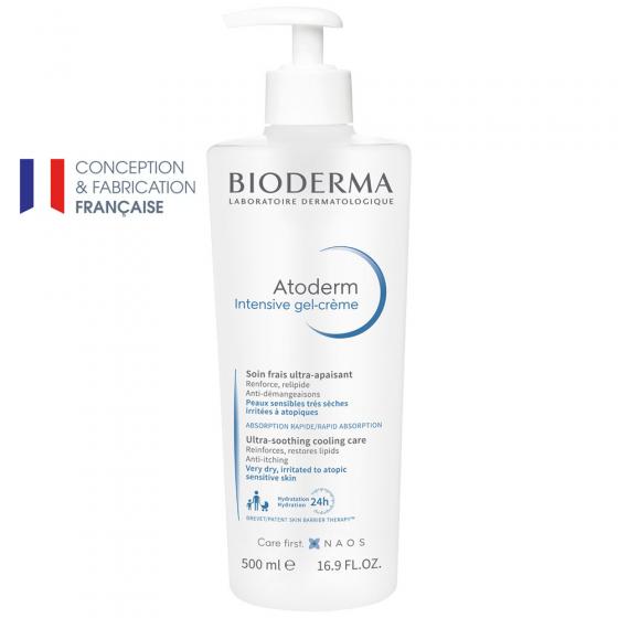 Atoderm Soin frais ultra-apaisant intensive gel-crème Bioderma - flacon de 500 ml
