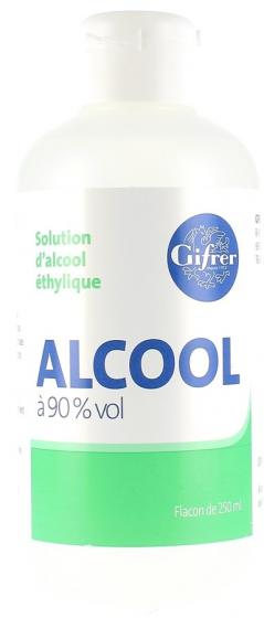 Solution d'alcool éthylique 90% Gifrer - flacon de 250 ml