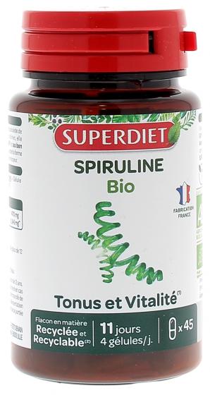 Spiruline bio Super Diet - boite de 45 gélules