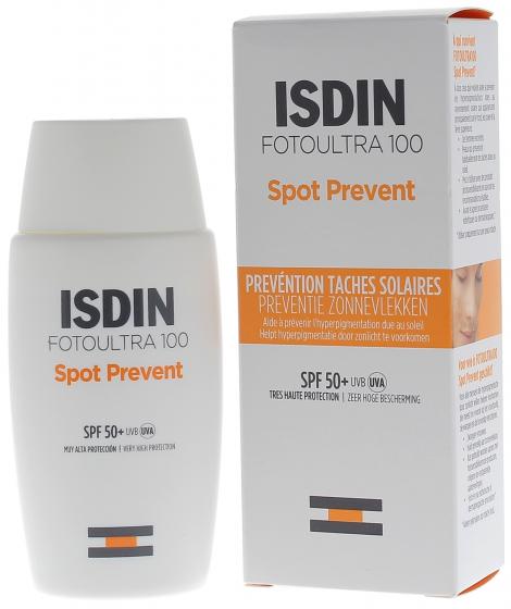 Spot Prevent prévention taches solaires SPF50+ Foto Ultra 100 Isdin - flacon de 50ml