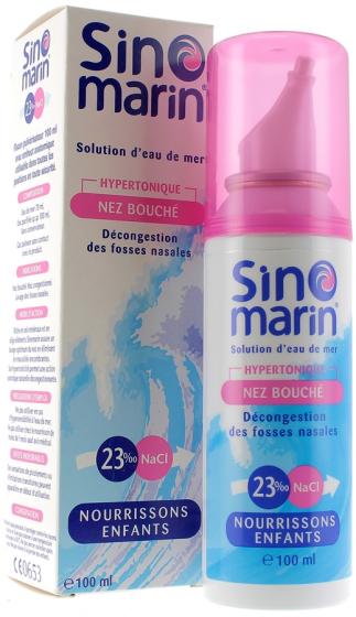 Spray Nasal Hypertonique Nez Bouché Sinomarin - spray de 100 ml