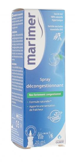 Spray nasal décongestionnant Nez fortement congestionné Marimer - spray de 20ml