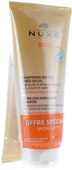 Sun shampooing douche après-soleil Nuxe - tube de 200ml + 1 tube offert