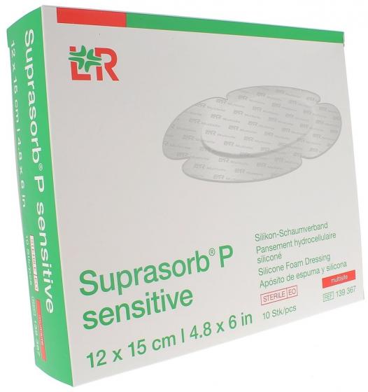 Suprasorb P Sensitive Multisite Lohmann & Rauscher - 10 unités de 12x15 cm