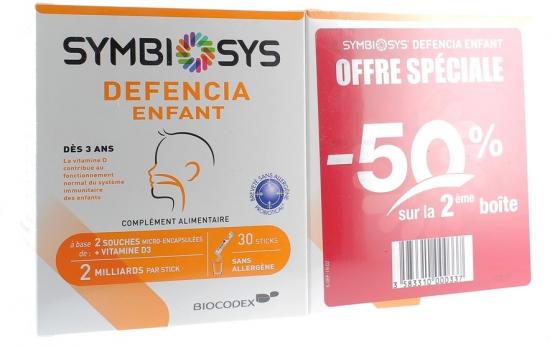 Symbiosys Defencia Enfant Biocodex - Lot de 2 boîtes de 30 sticks