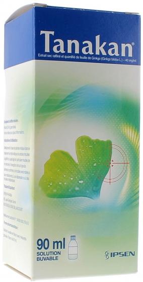 Tanakan solution buvable Ipsen - flacon de 90 ml
