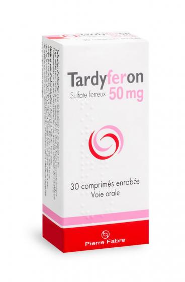Tardyferon 50 mg - 30 comprimés enrobés