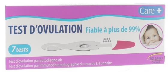 Test d'ovulation care+ EG Labo - boite de 7 tests