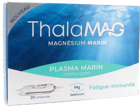 Thalamag Magnésium Marin Ressourçant - boîte de 20 ampoules