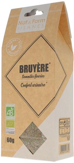 Tisane Bruyère Bio confort urinaire Nat & Form - sachet de 60g