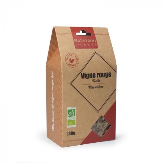 Tisane Feuille Vigne Rouge bio Circulation Nat & Form - sachet de 80 g