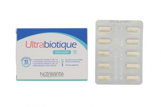 Ultrabiotique équilibre Nutrisanté - boite de 10 gélules