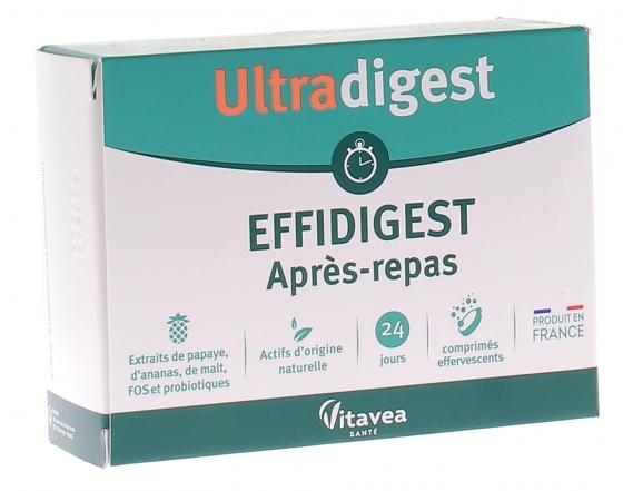 Ultradigest Effidigest après-repas Vitavea - boîte de 24 comprimés effervescents