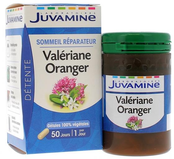 Valériane Oranger Sommeil Réparateur Juvamine - boîte de 50 gélules