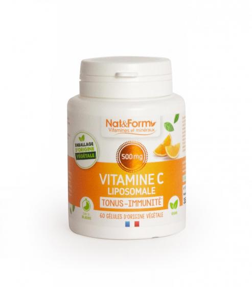 Vitamine C Liposomale tonus-immunité Nat&Form - boîte de 60 gélules