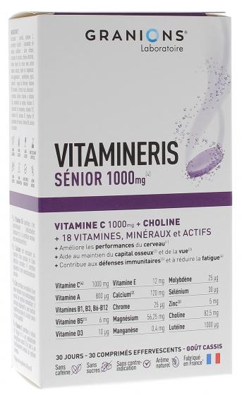 Vitamineris Sénior 1000mg Granions - boîte de 30 comprimés effervescents