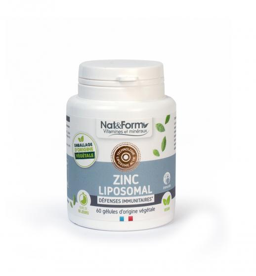 Zinc Liposomal Nat&Form - boîte de 60 gélules