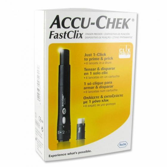 Accu-Chek Fastclix stylo autopiqueur - 1 stylo + 6 lancettes