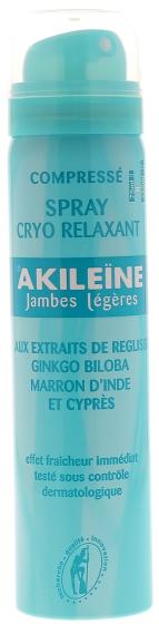Spray cryo relaxant jambes légères Akileïne - spray de 75 ml