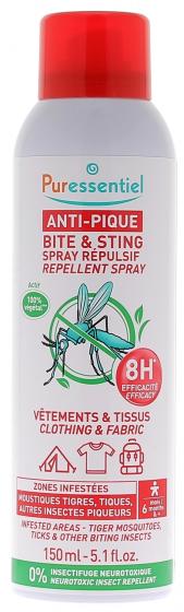 Anti-pique spray répulsif vêtements & tissus Puressentiel - spray de 150 ml