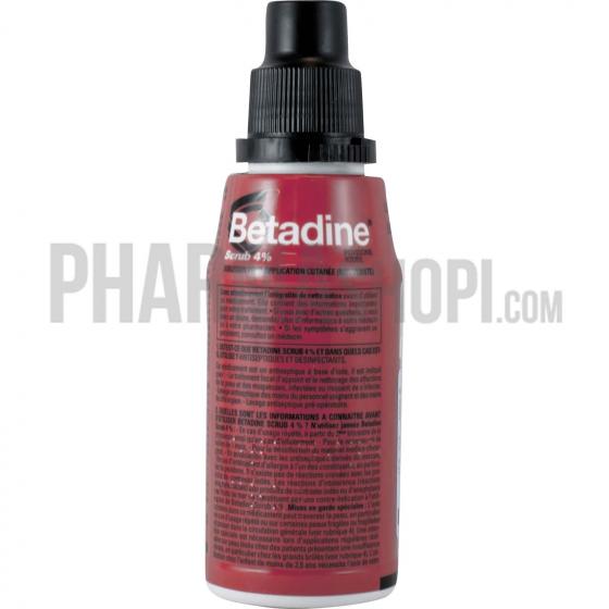Betadine scrub 4% solution pour application cutanée (moussante) - flacon de 125 ml
