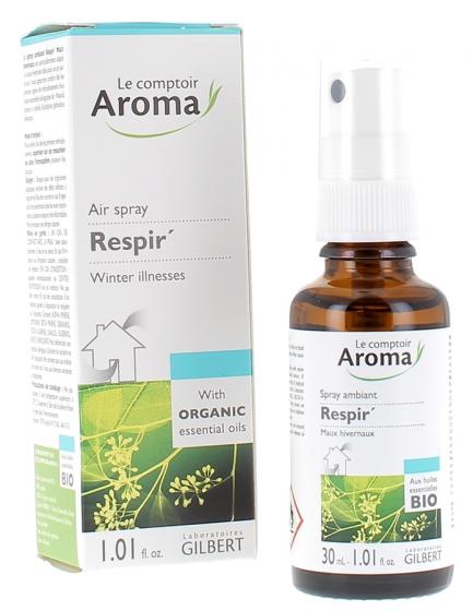 Respir' Spray ambiant Maux hivernaux Le Comptoir Aroma - spray de 30 ml