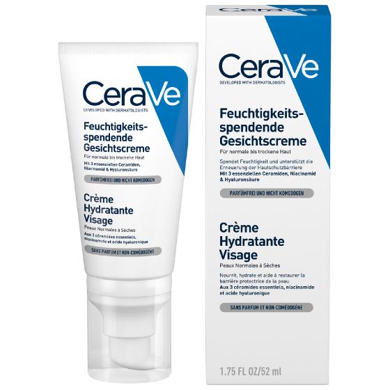 Crème hydratante visage CeraVe - tube de 52 ml