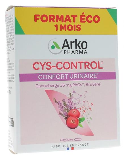 Cys control confort urinaire Arkopharma - boite de 60 gélules