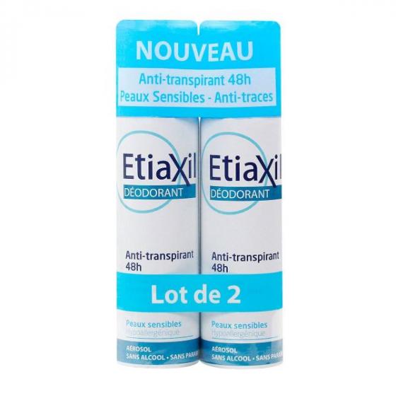 Etiaxil Déodorant Anti-Transpirant 48h Aérosol - 2 x 150 ml