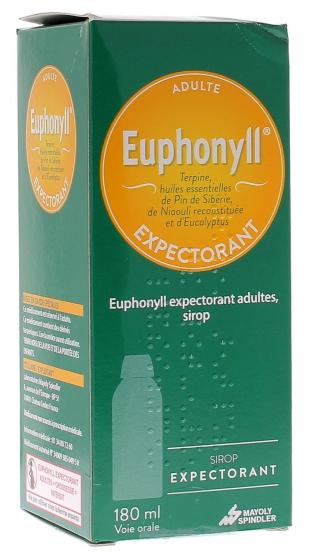 Euphonyll expectorant sirop dès 15 ans adultes - flacon de 180 ml