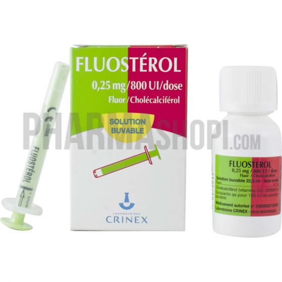 Fluostérol 0,25mg/800 U.I/dose - Flacon de 22,5ml