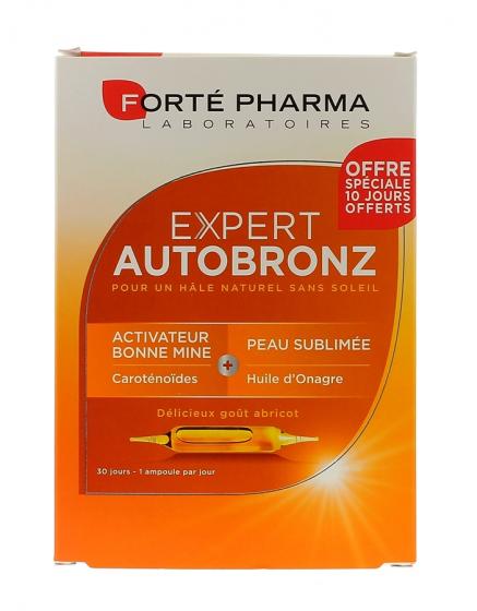 Expert autobronz Forté Pharma - boite de 30 ampoules