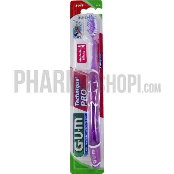 Brosse à dents technique Pro compact soft Gum - 1 brosse à dents