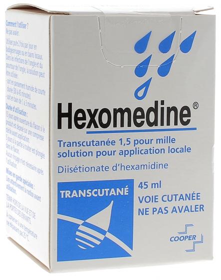 Hexomedine transcutanée 1,5/1000 solution pour application locale - flacon de 45 ml