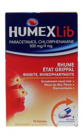 HumexLib rhume état grippal - 16 gélules