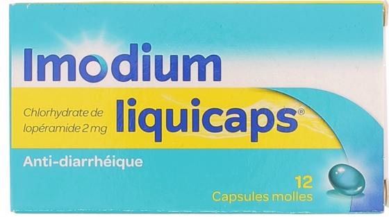 Imodium liquicaps 2mg capsule molle - boite de 12 capsules