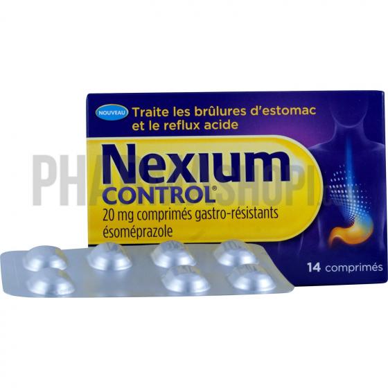 Nexium control 20 mg comprimé gastro-resistant - boite de 14 comprimés