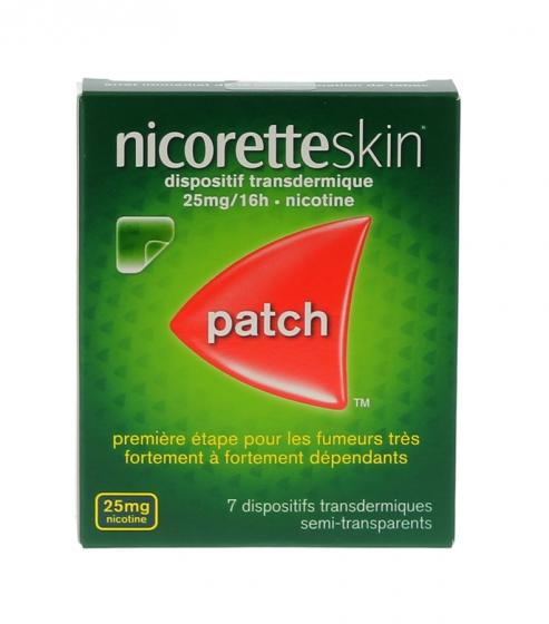Nicorette Skin 25mg/16h dispositif transdermique - boite de 7 patchs