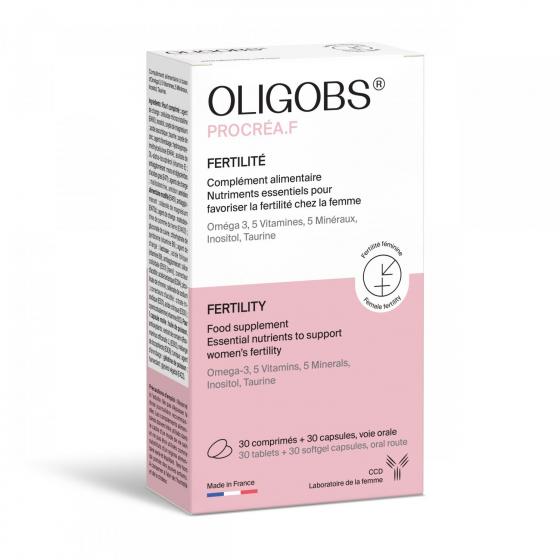 Oligobs Procréa.F Laboratoire Ccd - boite de 30 gélules + 30 capsules