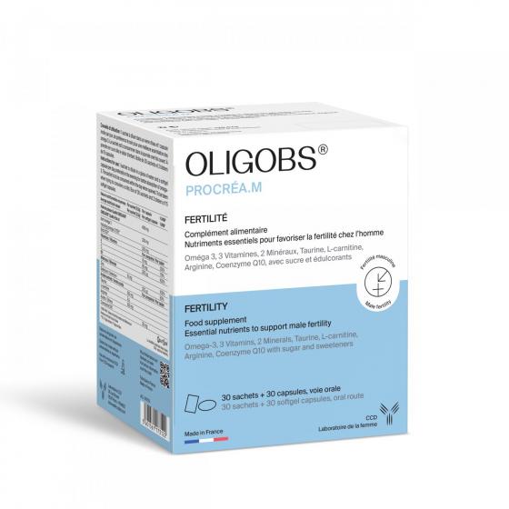 Oligobs Procréa.M Laboratoire Ccd - boite de 30 sachets + 30 capsules