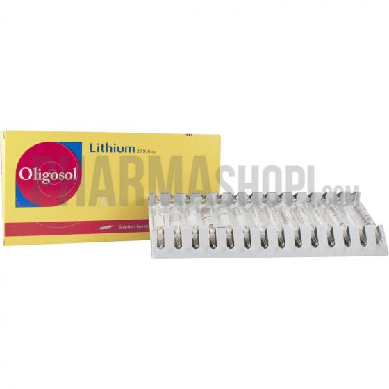 Oligosol Lithium solution buvable en ampoule - boite de 28 ampoules