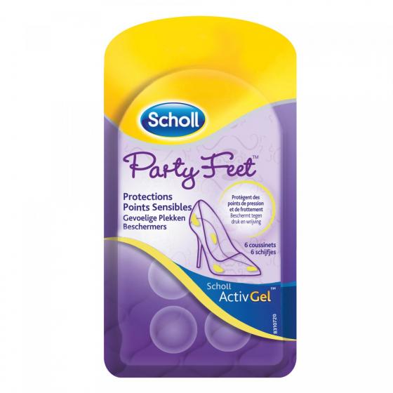 ActivGel Party feet protections points sensibles Scholl - 6 coussinets