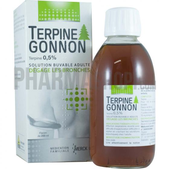 Terpine Gonnon 0,5% solution buvable adulte - flacon de 200 ml