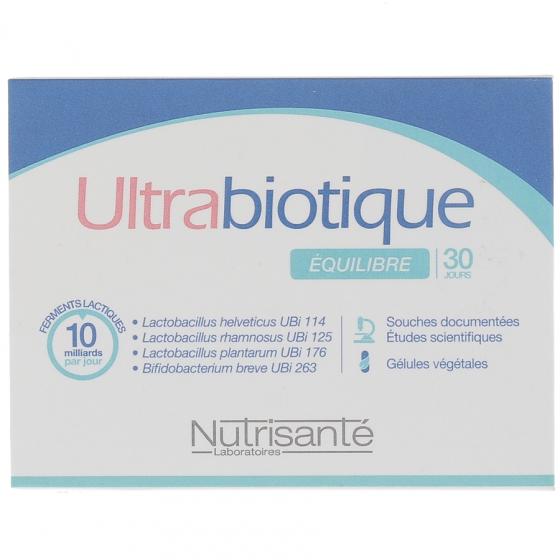 Ultrabiotique équilibre Nutrisanté - boite de 30 gélules