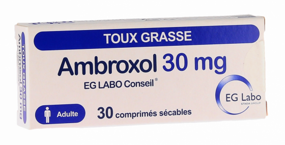 Ambroxol 30mg EG Labo - boîte de 30 comprimés