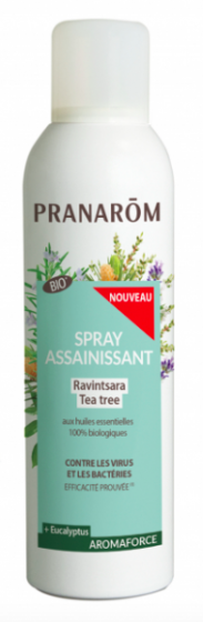 Aromaforce Spray assainissant Ravintsara Tea Tree bio Pranarôm - spray de 150 ml