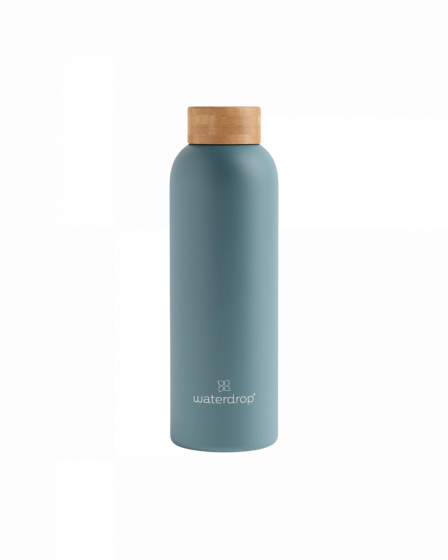Bouteille thermo inox turquoise Waterdrop - une bouteille de 600ml