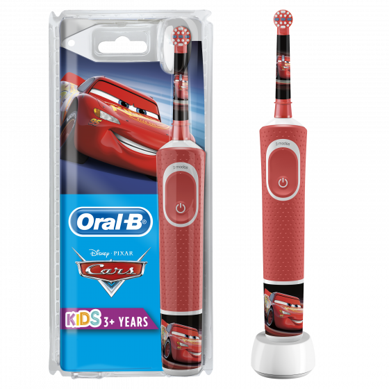 Brosse à dents électrique rechargeable Cars Oral-B Kids - 1 brosse à dents électrique