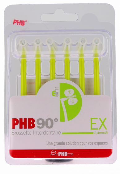 Brossettes interdentaires Phb 90° EX 0.9 Crinex - lot de 6 brossettes